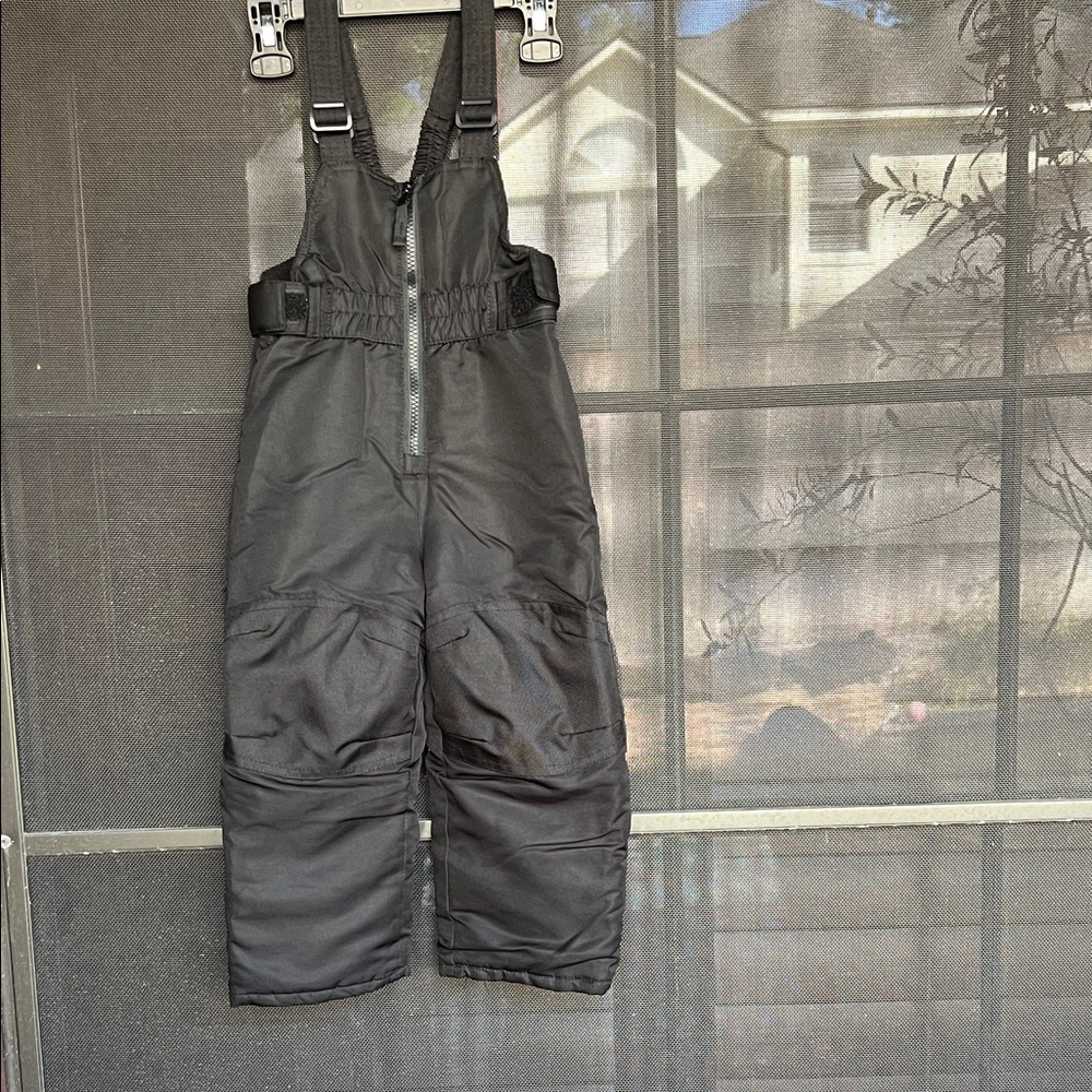 Black Snow Overalls. Toddler